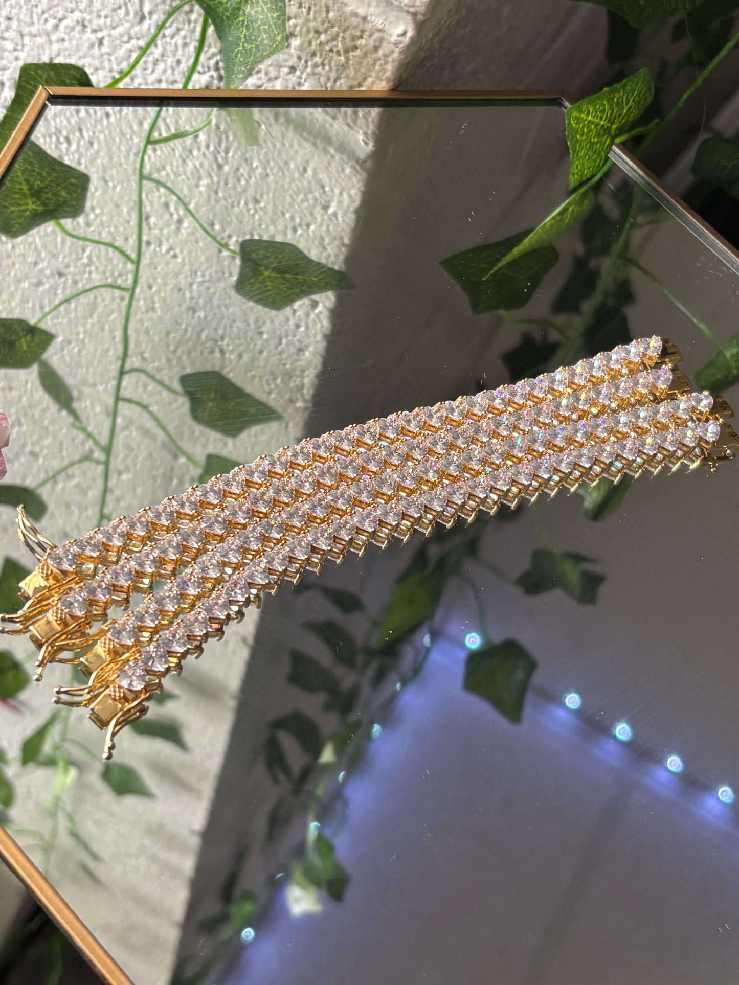Crystal Heart Tennis Bracelet