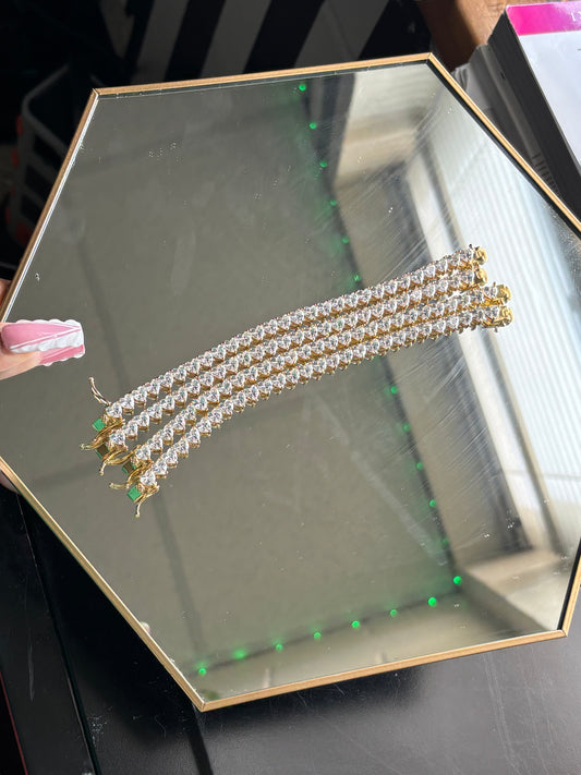 Crystal Heart Tennis Bracelet